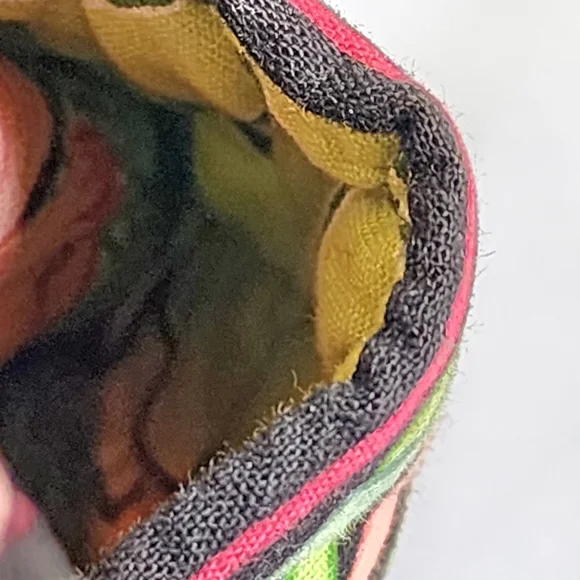 Vera bradley purse green floral on black - Picture 9 of 13